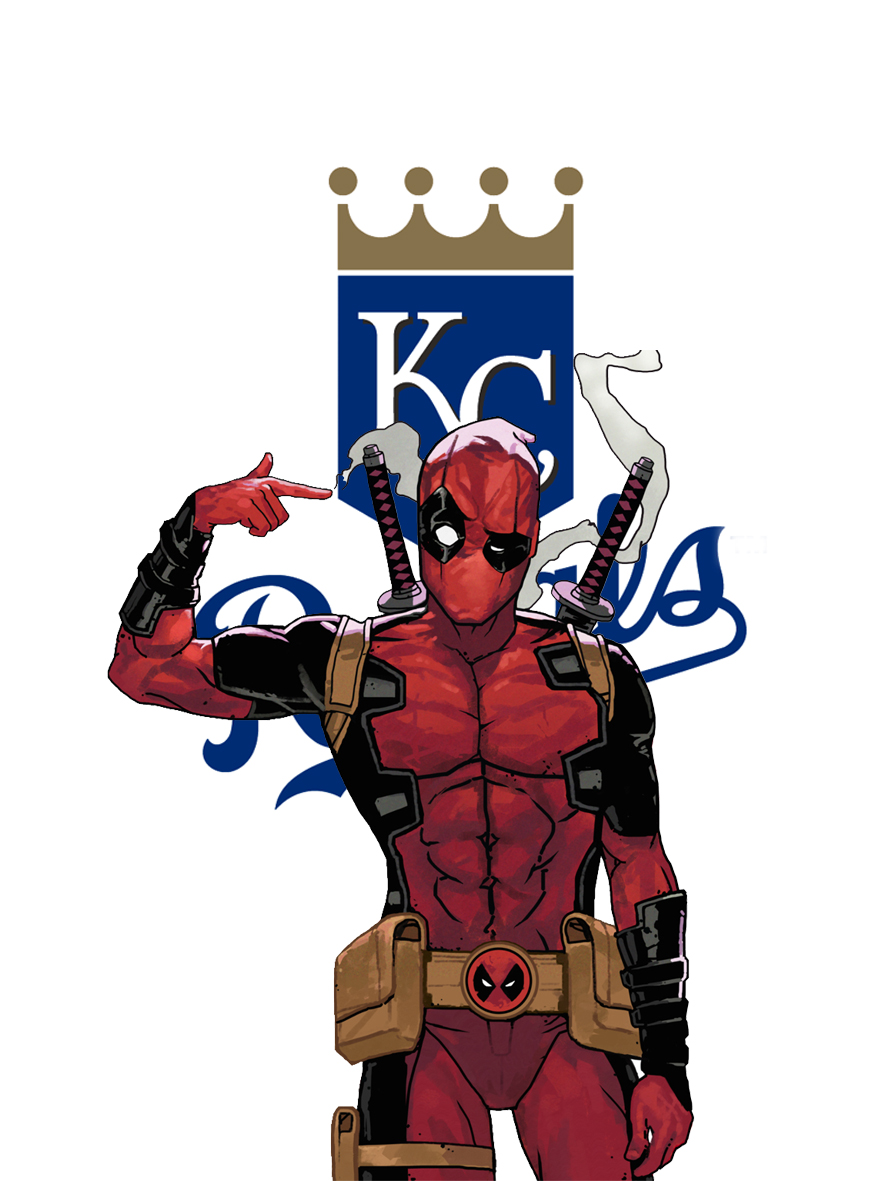 Kansas City Royals Deadpool Logo vinyl decal